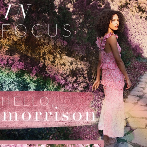 COPY - MISA Los Angeles // Morrison Floral Animal Print Ruffle Maxi Dress - Picture 2 of 10